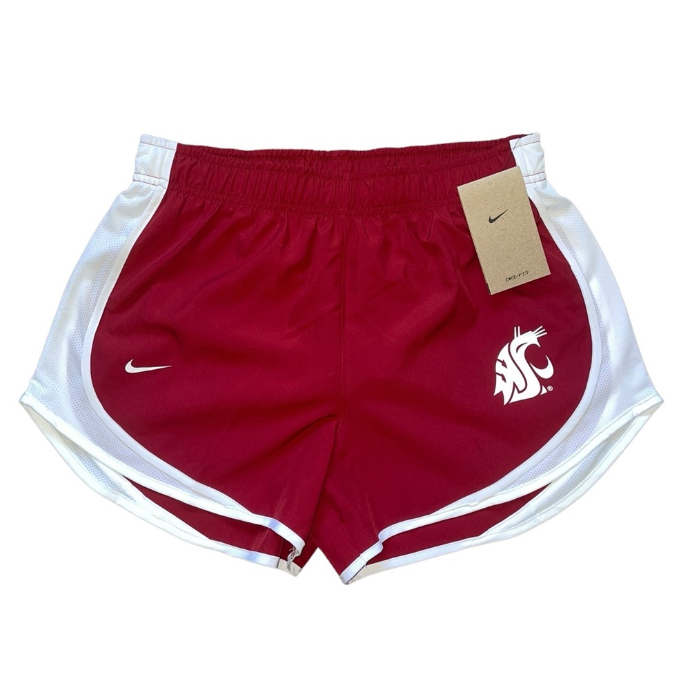 nike washington state university wsu cougars high waisted athletic shorts